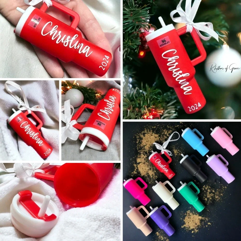 Cheers to the Season: Personalized Mini Tumbler Ornaments for the Perfect Gift